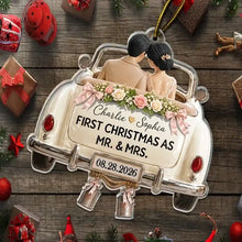 Load image into Gallery viewer, Personalized Acrylic Ornament Newlywed Couple First Christmas Gift