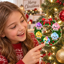 Load image into Gallery viewer, Personalized Dumpling Family Acrylic Ornament Christmas Gift