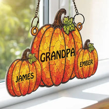 Load image into Gallery viewer, Personalized Acrylic Suncatcher Ornament Fall Gift for Grandma