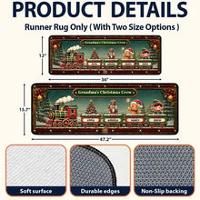 Load image into Gallery viewer, Personalized Vintage Christmas Train Doormat Unique Gift for Grandma
