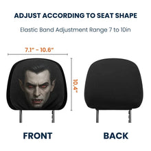 Load image into Gallery viewer, Personalized Car Headrest Covers Halloween Horror Fans Gift