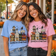 Load image into Gallery viewer, Personalized Halloween Classic Tee with Flying Witch Gift for Friends and Family