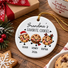 Load image into Gallery viewer, Personalized Ceramic Ornament Gift for Grandma Christmas Keepsake