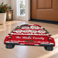 Load image into Gallery viewer, Personalized Snowman Shaped Doormat Creative Family Gift for Nana & Papa