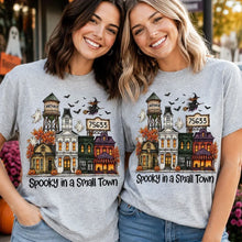 Load image into Gallery viewer, Personalized Halloween Classic Tee with Flying Witch Gift for Friends and Family