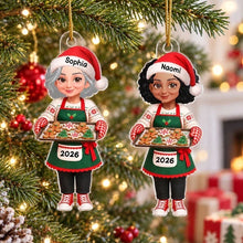 Load image into Gallery viewer, Personalized Acrylic Ornament Grandma Cookie Baker Christmas Gift