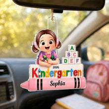 Load image into Gallery viewer, Personalized Acrylic Ornament Colorful Child Crayons Gift for Kids