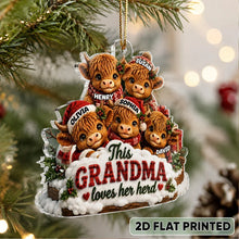 Load image into Gallery viewer, Personalized Acrylic Ornament Custom Gift for Grandma Holiday Cheer