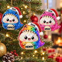Load image into Gallery viewer, Personalized Acrylic Dinosaur Ornament Custom Name Gift for Kids