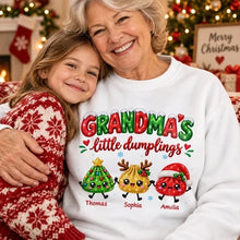 Load image into Gallery viewer, Personalized Classic Tee Cute Dumplings Gift for Grandma Christmas