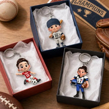 Load image into Gallery viewer, Personalized Acrylic Keychain for Student Athletes | Gift for Sports Fans