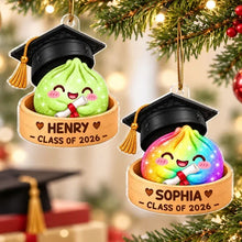 Load image into Gallery viewer, Personalized Graduation Dumpling Acrylic Ornament Gift