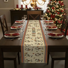 Load image into Gallery viewer, Personalized Table Runner with Grandkid Doodles for Grandparents Gift