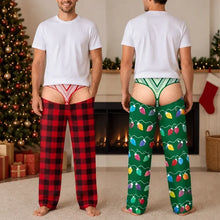 Load image into Gallery viewer, Personalized Christmas Men's Sweatpants Funny Underwear Gift for Him