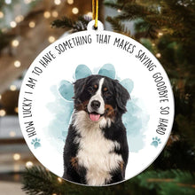 Load image into Gallery viewer, Personalized Dog Photo Acrylic Ornament Sympathy Gift