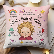 Load image into Gallery viewer, Personalized Child Art Square Pillow Uplifting Gift for Kids