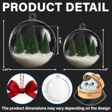 Load image into Gallery viewer, Personalized Acrylic Snow Globe Ornament Rainbow Dumpling Gift for Christmas
