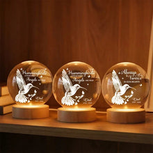 Load image into Gallery viewer, Personalized Hummingbird Globe Lamp Memorial Gift for Loved Ones