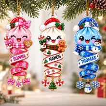 Load image into Gallery viewer, Personalized Acrylic Dumpling Ornament Custom Name Gift for Kids