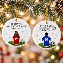 Load image into Gallery viewer, Personalized Soccer Player Ornament Gift for Athletes