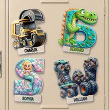 Load image into Gallery viewer, Personalized Acrylic Magnet Fun Character Gift for Kids