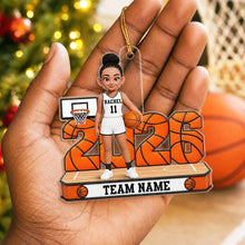 Load image into Gallery viewer, Personalized Basketball Player Acrylic Ornament Gift for Son