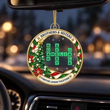 Load image into Gallery viewer, Personalized Acrylic Sibling Ornament Holiday Gift for Christmas