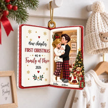 Load image into Gallery viewer, Personalized Acrylic Ornament New Parents First Christmas Keepsake