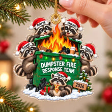 Load image into Gallery viewer, Personalized Raccoon Christmas Ornament Custom Gift for Coworkers