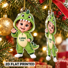 Load image into Gallery viewer, Personalized Dinosaur Costume Acrylic Ornament Gift for Kids