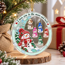 Load image into Gallery viewer, Personalized Acrylic Snowman Ornament Gift for Grandma