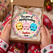 Load image into Gallery viewer, Personalized Acrylic Christmas Ornament Colorful Design Gift for Kids