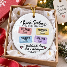 Load image into Gallery viewer, Personalized Ceramic Christmas Ornament Gift for Coworkers