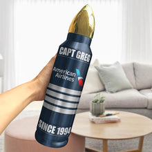 Load image into Gallery viewer, Personalized Pilot Tumbler - Custom Airline Logo & Rank Tumbler Cup PopCulturePrints