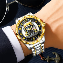 Load image into Gallery viewer, Trucker's Pride - Personalized Men's Watch for Truckers Men's Watch MagicInPrints