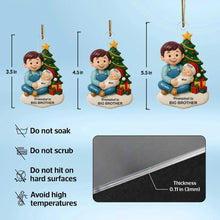 Load image into Gallery viewer, Personalized Acrylic Ornament Big Sister Brother New Baby Gift