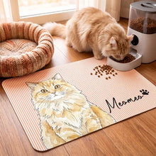 Load image into Gallery viewer, Personalized Flannel Pet Mat Custom Watercolor Portrait Gift for Dog Lovers