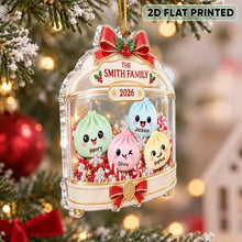 Load image into Gallery viewer, Personalized Dumpling Family Acrylic Ornament Custom Gift for Christmas