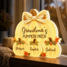 Load image into Gallery viewer, Personalized Acrylic Light Box Gift for Grandma Autumn Keepsake