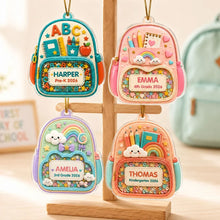Load image into Gallery viewer, Personalized Acrylic School Backpack Ornament Gift for Kids