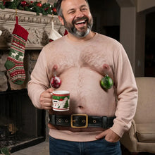 Load image into Gallery viewer, Personalized Christmas Sweatshirt with Torso Illusion Gift for Him