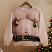 Load image into Gallery viewer, Personalized Christmas Sweatshirt with Torso Illusion Gift for Him