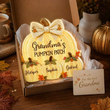 Load image into Gallery viewer, Personalized Acrylic Light Box Gift for Grandma Autumn Keepsake