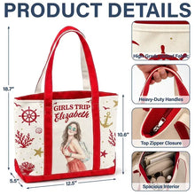 Load image into Gallery viewer, Personalized Oxford Cloth Tote Bag Custom Sunhat Gift for Women