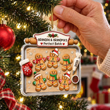 Load image into Gallery viewer, Personalized Gingerbread Family Ornament Unique Christmas Gift for Grandparents