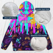Load image into Gallery viewer, Personalized Youth Gaming Hoodie Custom Design Gift for Son