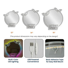 Load image into Gallery viewer, Personalized LED Acrylic Mirror Halloween Spooky Gift for Her