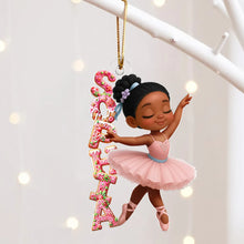 Load image into Gallery viewer, Personalized Acrylic Christmas Ornament Ballerina Gift for Girls