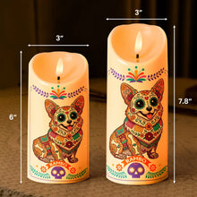 Load image into Gallery viewer, Personalized Flameless LED Candle Custom Pet Memorial Gift for Dog Lovers