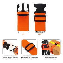 Load image into Gallery viewer, Personalized Luggage Strap Adventure Awaits Custom Gift for Travelers